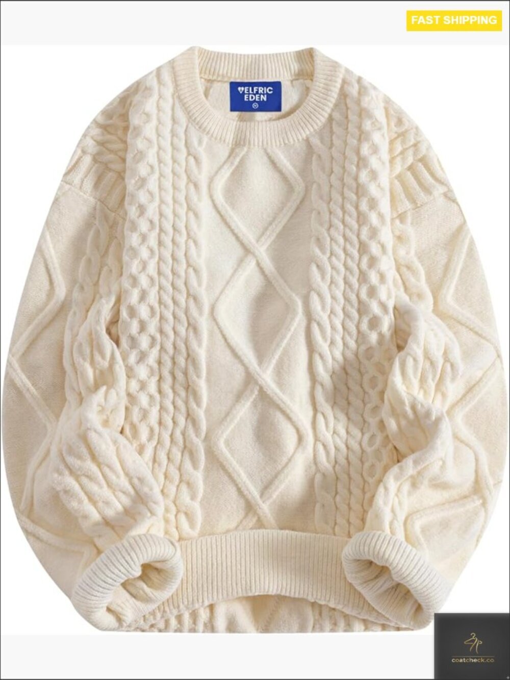 Oversized Knit Sweater Vintage Pullover Crewneck Y2K Unisex Relaxed Fit Soft